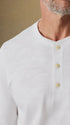 Faherty T-Shirts Sunwashed Slub Henley in White