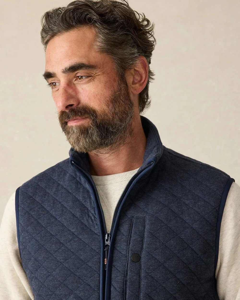Faherty Vest Epic Quilted Fleece Vest
