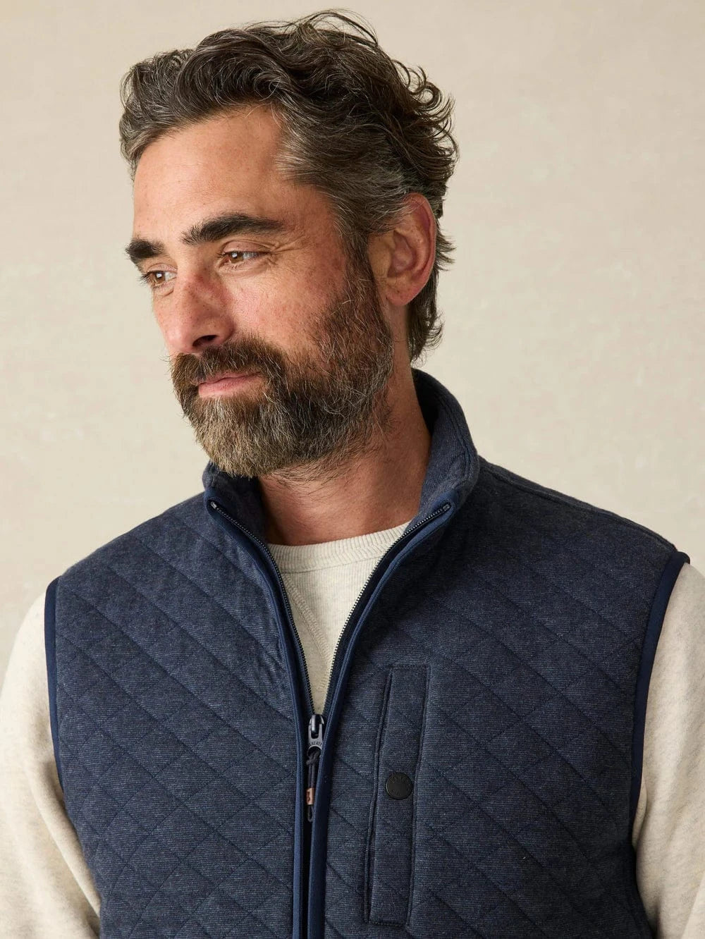Faherty Vest Epic Quilted Fleece Vest