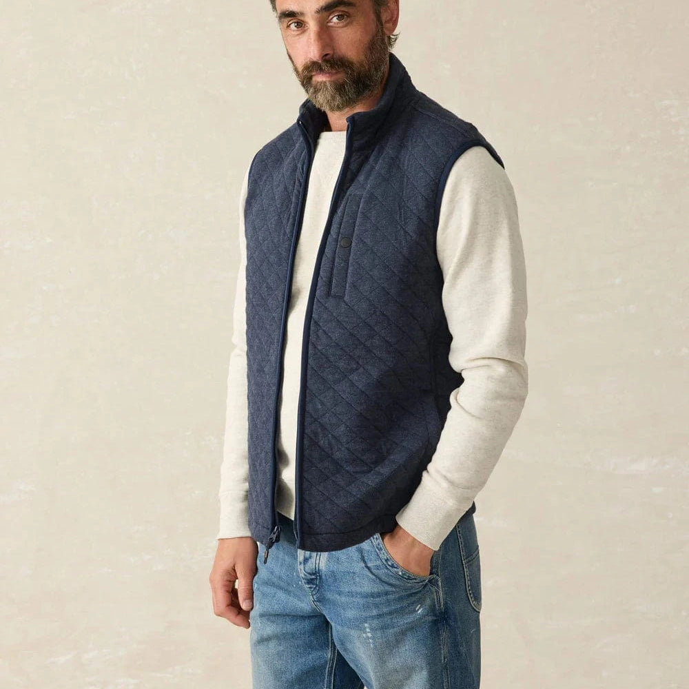 Faherty Vest NYM / S Epic Quilted Fleece Vest