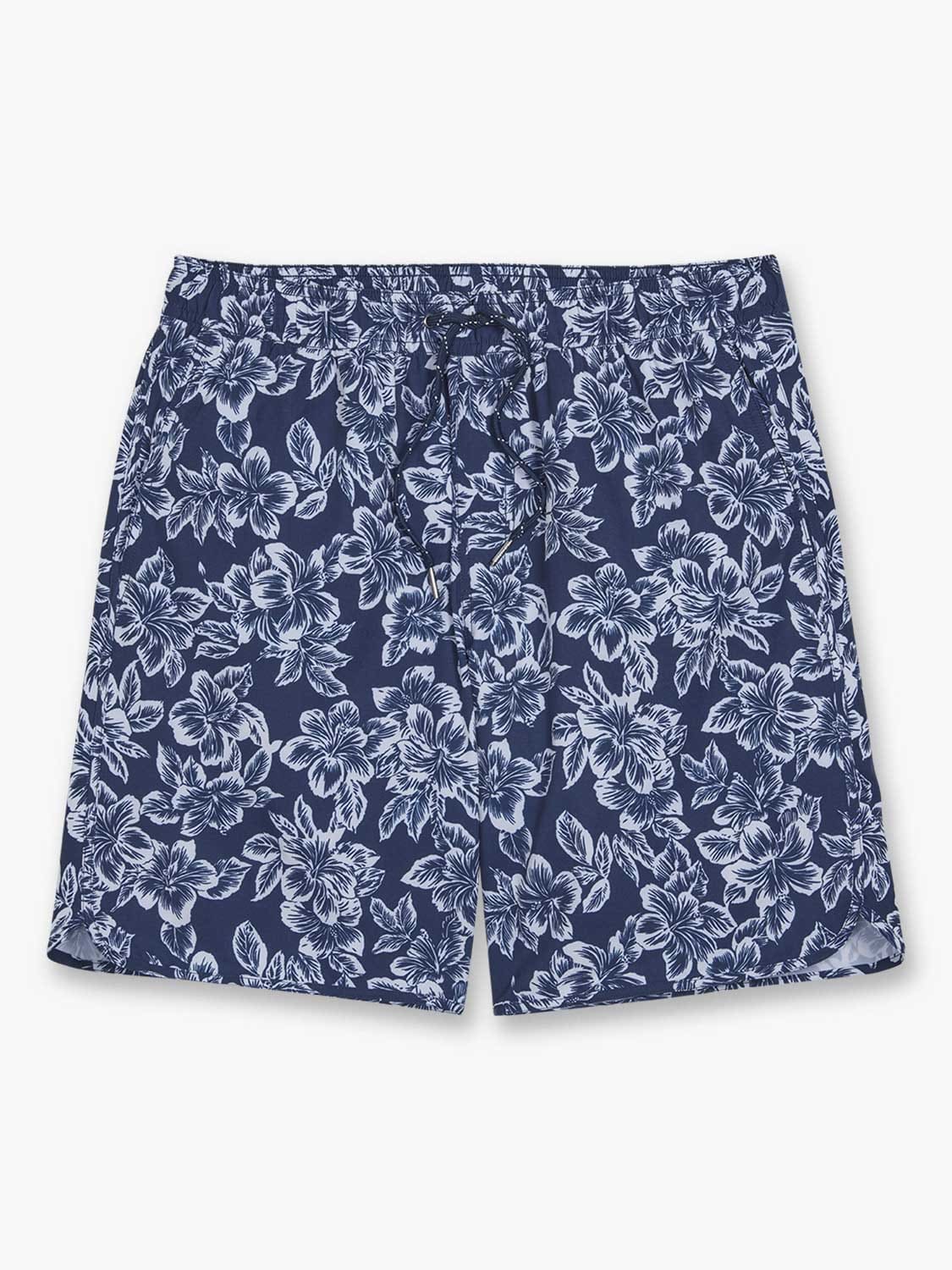 Fair Harbor Swimwear Anchor Swim Short in Navy Botanical