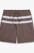 Fair Harbor Swimwear Anchor Trunk in Brown Stone Stripe
