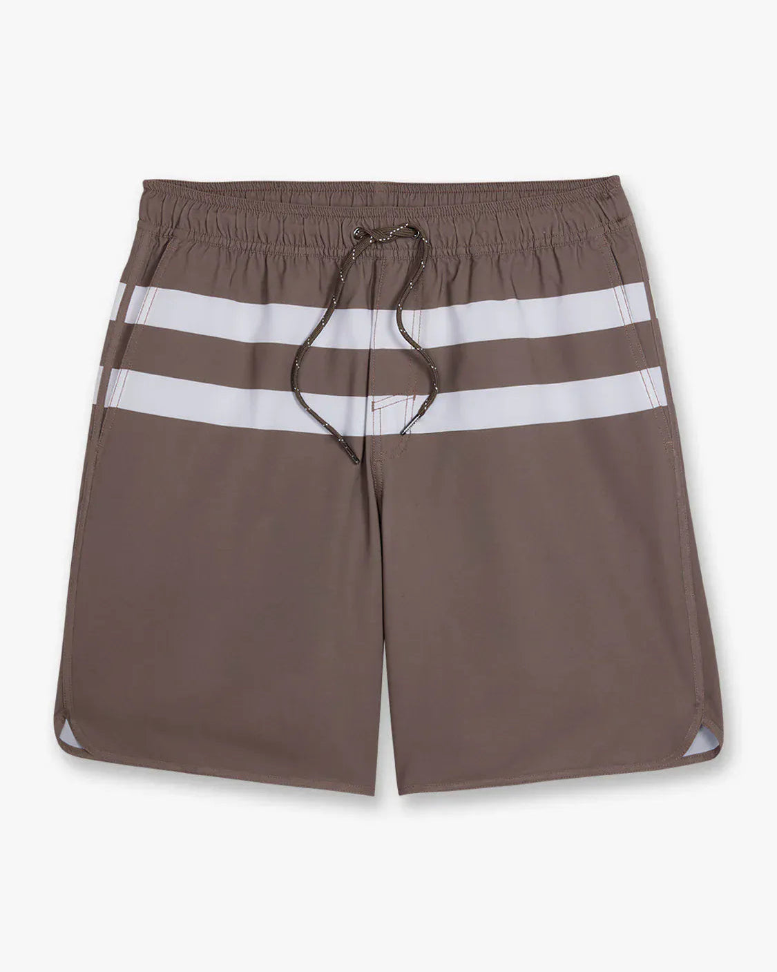 Fair Harbor Swimwear Anchor Trunk in Brown Stone Stripe