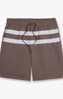Fair Harbor Swimwear Anchor Trunk in Brown Stone Stripe