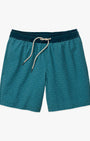 Fair Harbor Swimwear Bayberry Trunk in Sky in Green Wave