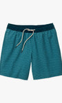 Fair Harbor Swimwear Bayberry Trunk in Sky in Green Wave