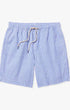 Fair Harbor Swimwear Bayberry Trunk in Sky in Light Blue Seersucker