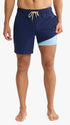 Fair Harbor Swimwear Bayberry Trunk in Sky in Navy Seersucker