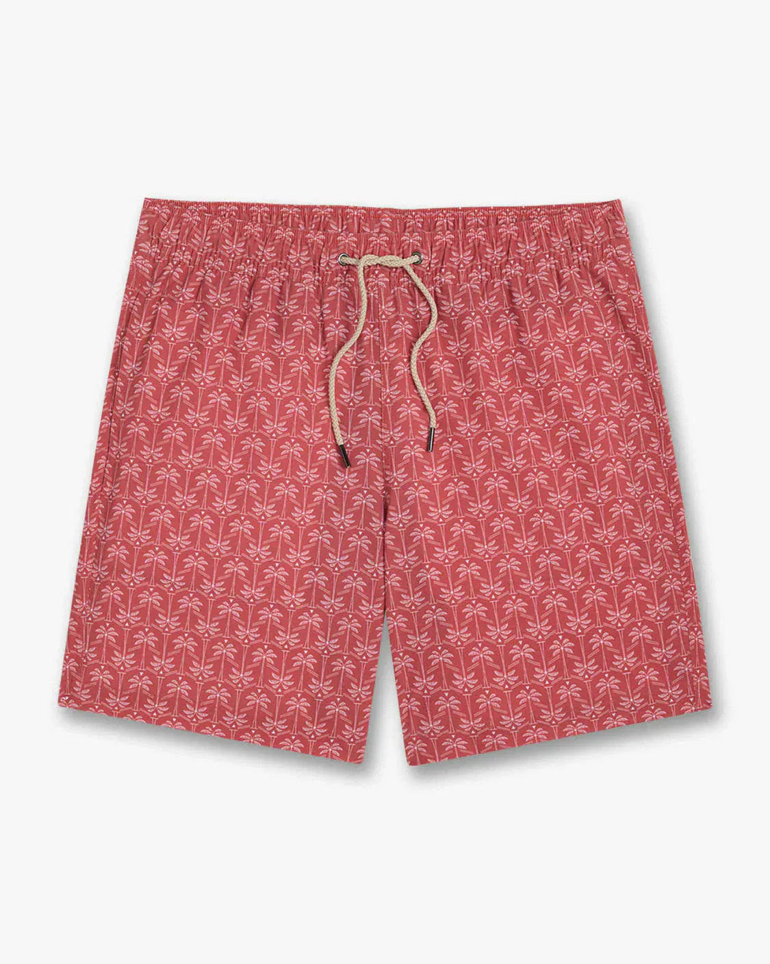 Fair Harbor Swimwear Bayberry Trunk in Sky in Red Palms