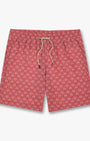 Fair Harbor Swimwear Bayberry Trunk in Sky in Red Palms