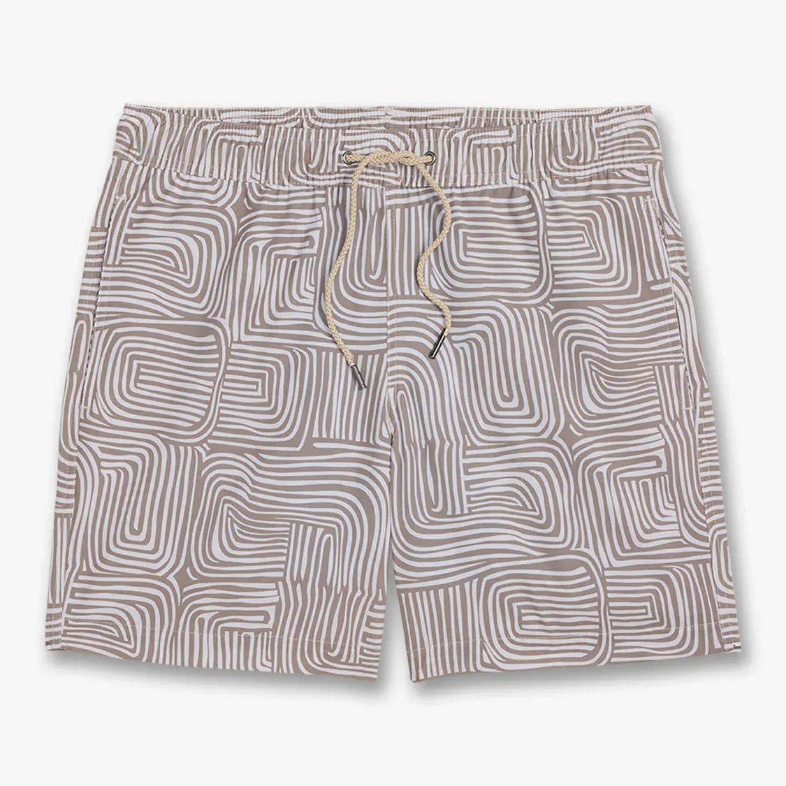 Fair Harbor Swimwear Bayberry Trunk in Wavy Sands