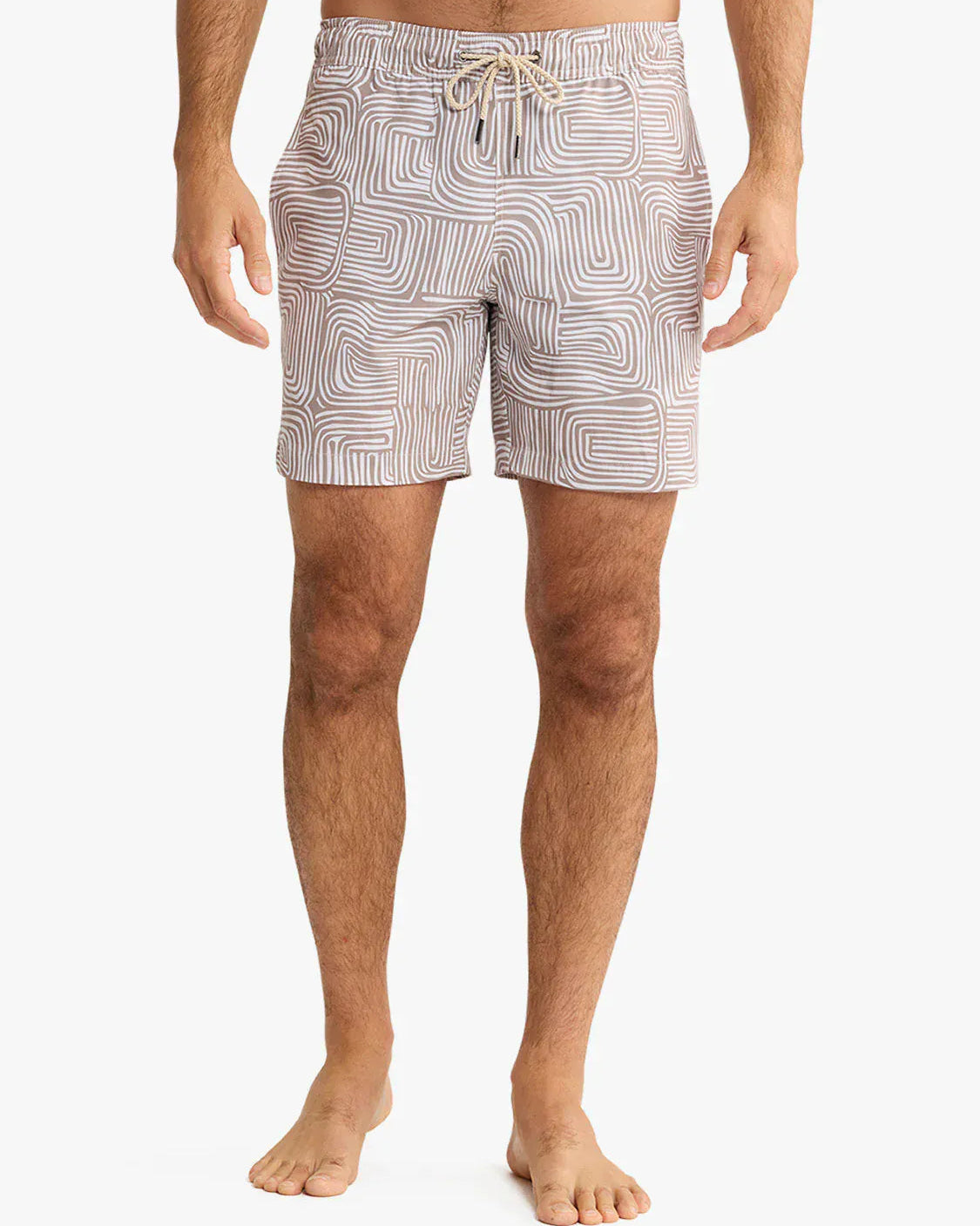 Fair Harbor Swimwear Bayberry Trunk in Wavy Sands