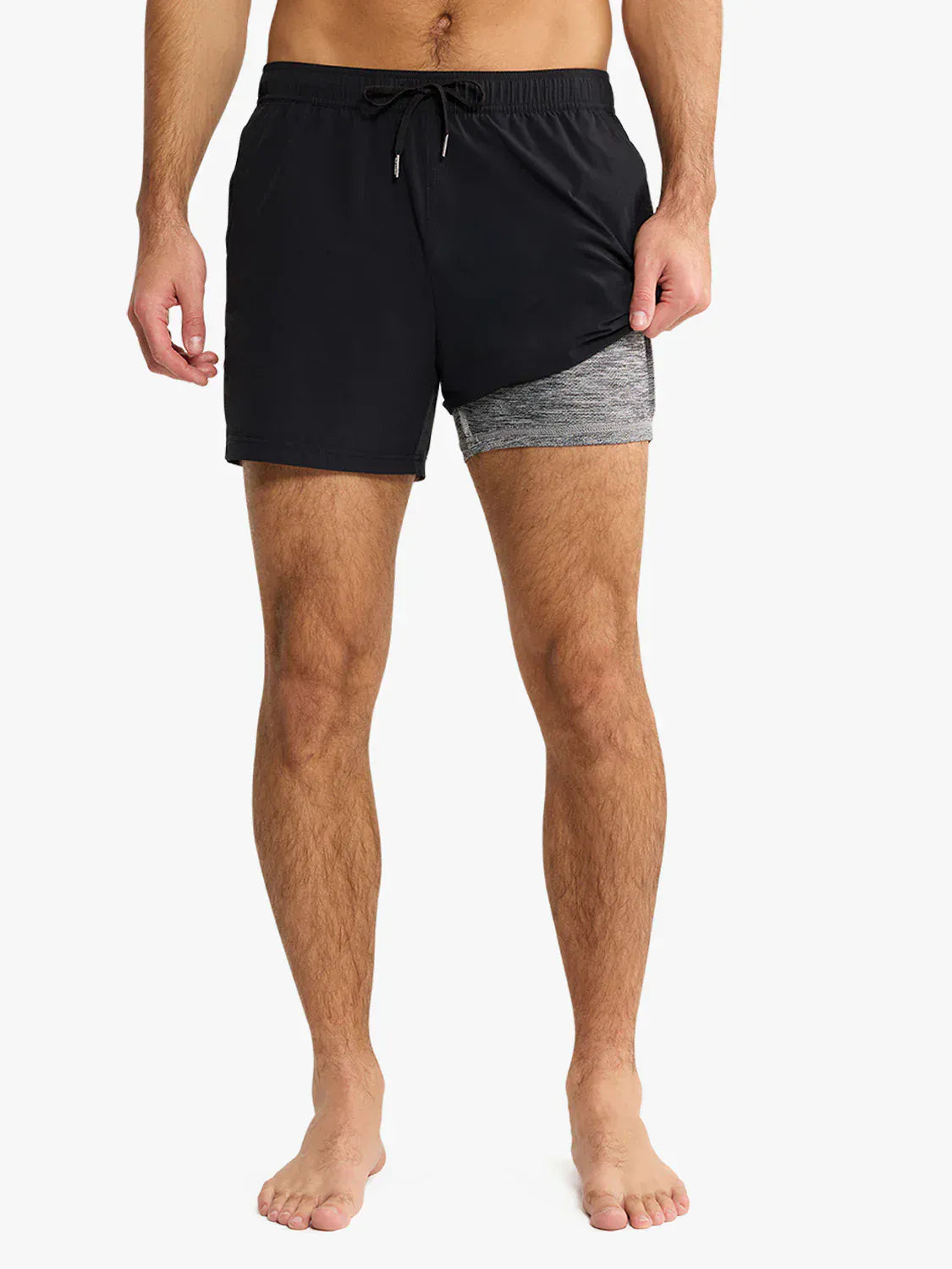 Fair Harbor Swimwear Bungalow Trunk in Black