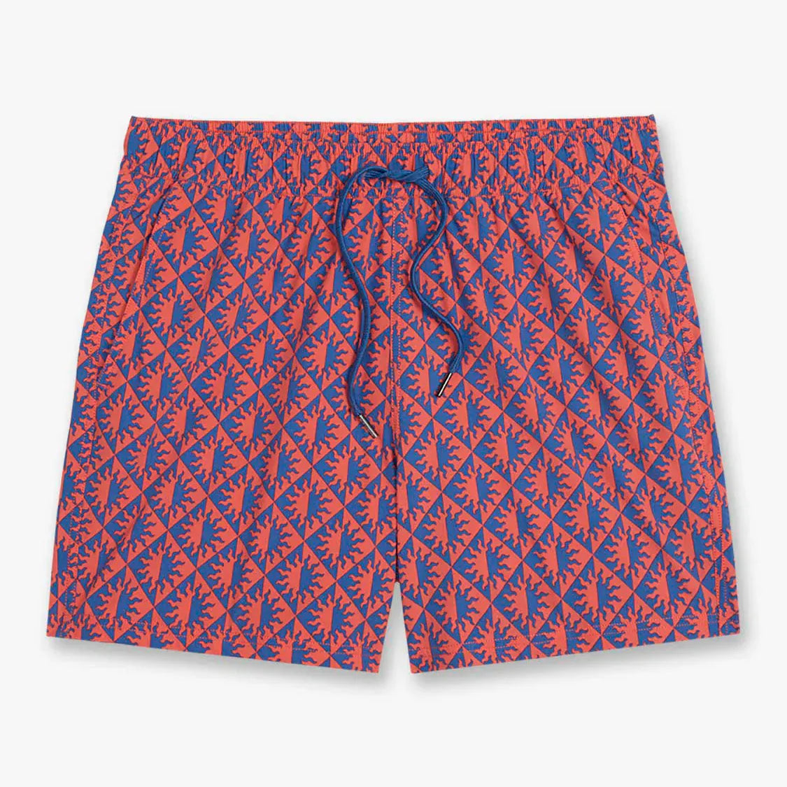 Fair Harbor Swimwear Bungalow Trunk in Cobalt Suns