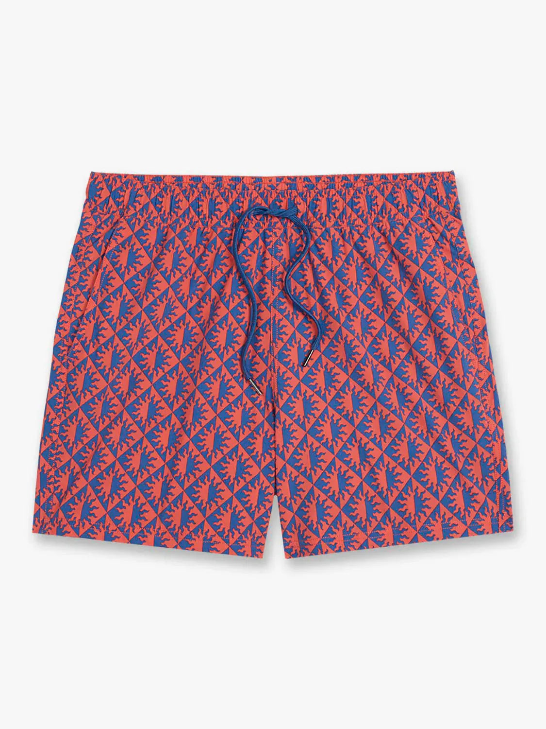 Fair Harbor Swimwear Bungalow Trunk in Cobalt Suns