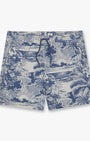Fair Harbor Swimwear Bungalow Trunk in Silver Palms