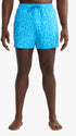 Fair Harbor Swimwear Bungalow Trunk in Turquoise Cutout Palm