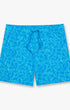 Fair Harbor Swimwear Bungalow Trunk in Turquoise Cutout Palm