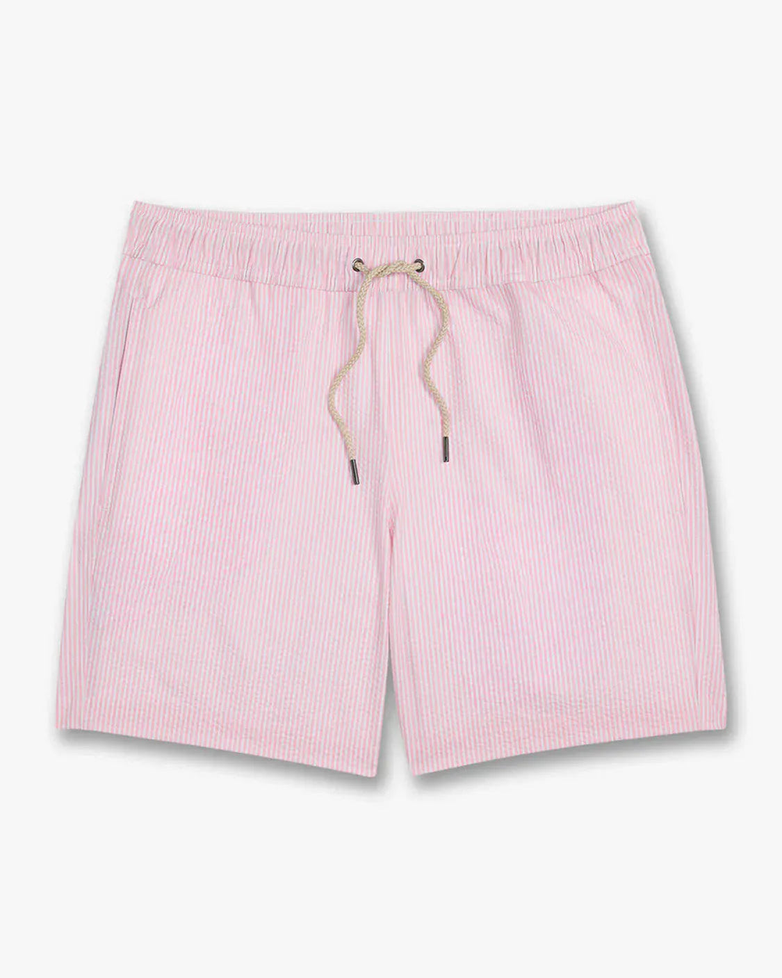 Fair Harbor Swimwear Pink Seersucker Bayberry Trunk