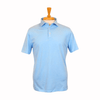 Fedeli Polos Zero: Polo T-Shirt in Organic Giza Cotton - Light Blue