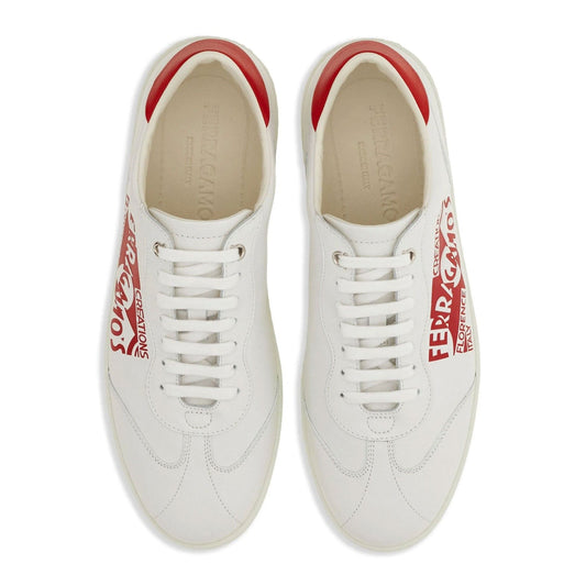 Ferragamo Shoes Achille T-toe Vintage Logo Retro Sneaker