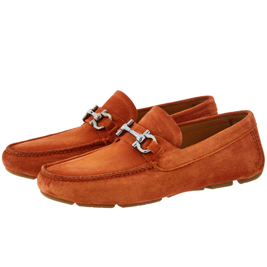 Ferragamo Shoes Parigi Suede Driver