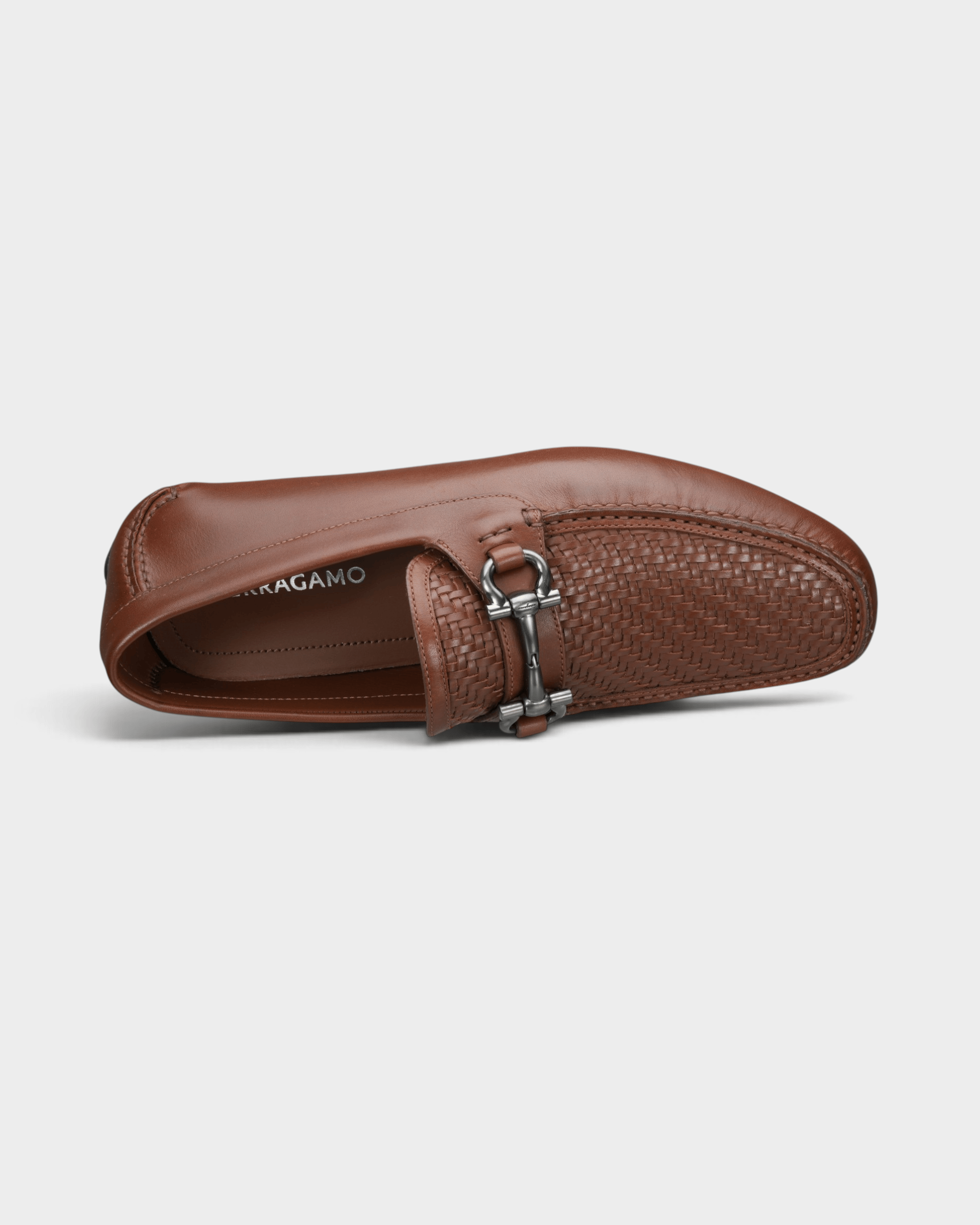 Ferragamo Shoes Parigi Woven Gancini Driver