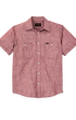 Filson Camp Shirt Short Sleeve Chambray Shirt in Sable