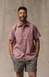 Filson Camp Shirt Short Sleeve Chambray Shirt in Sable