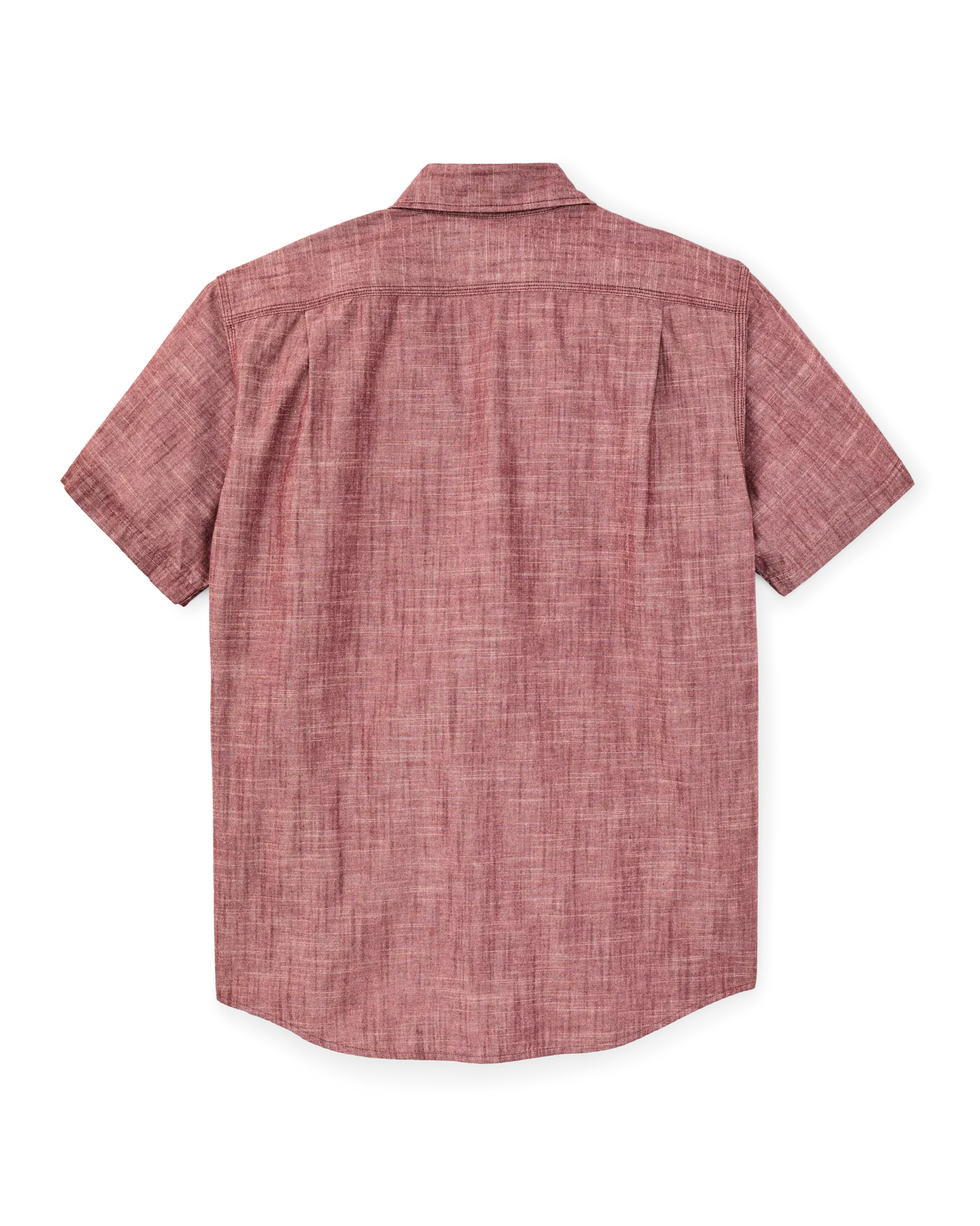 Filson Camp Shirt Short Sleeve Chambray Shirt in Sable