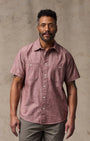 Filson Camp Shirt Short Sleeve Chambray Shirt in Sable