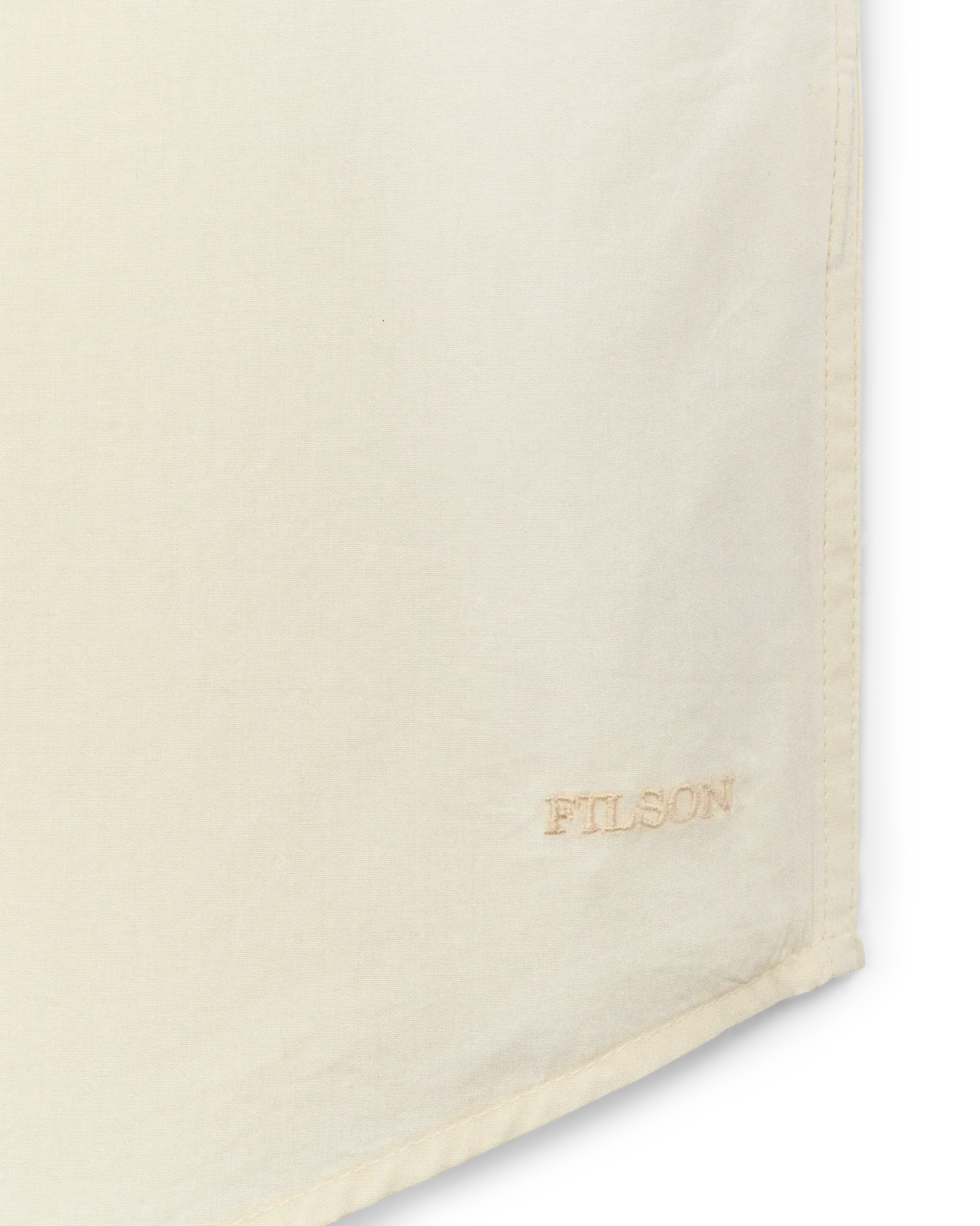 Filson Camp Shirt Washed Short Sleeve Feather Cloth Shirt in Ivory