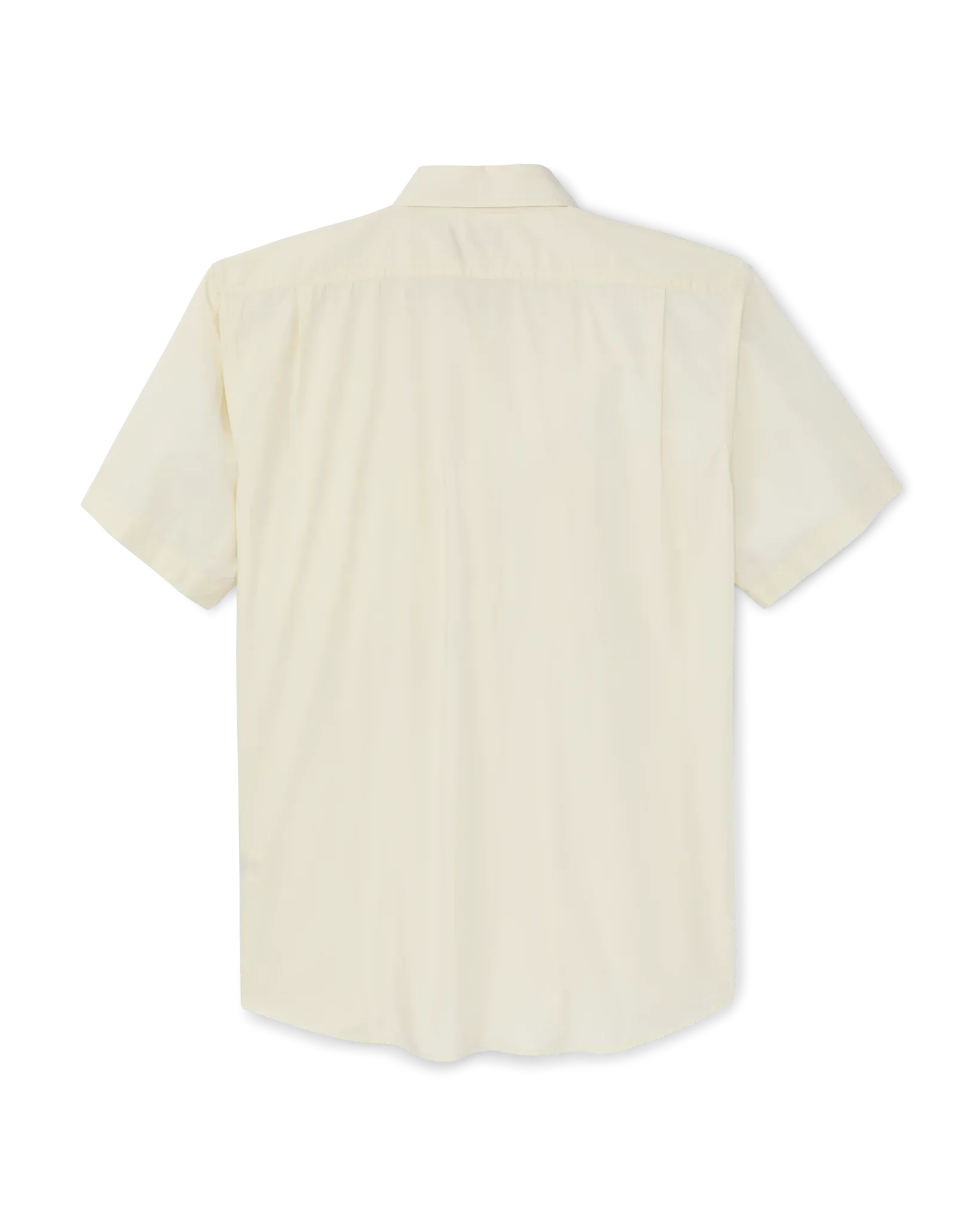 Filson Camp Shirt Washed Short Sleeve Feather Cloth Shirt in Ivory