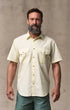 Filson Camp Shirt Washed Short Sleeve Feather Cloth Shirt in Ivory