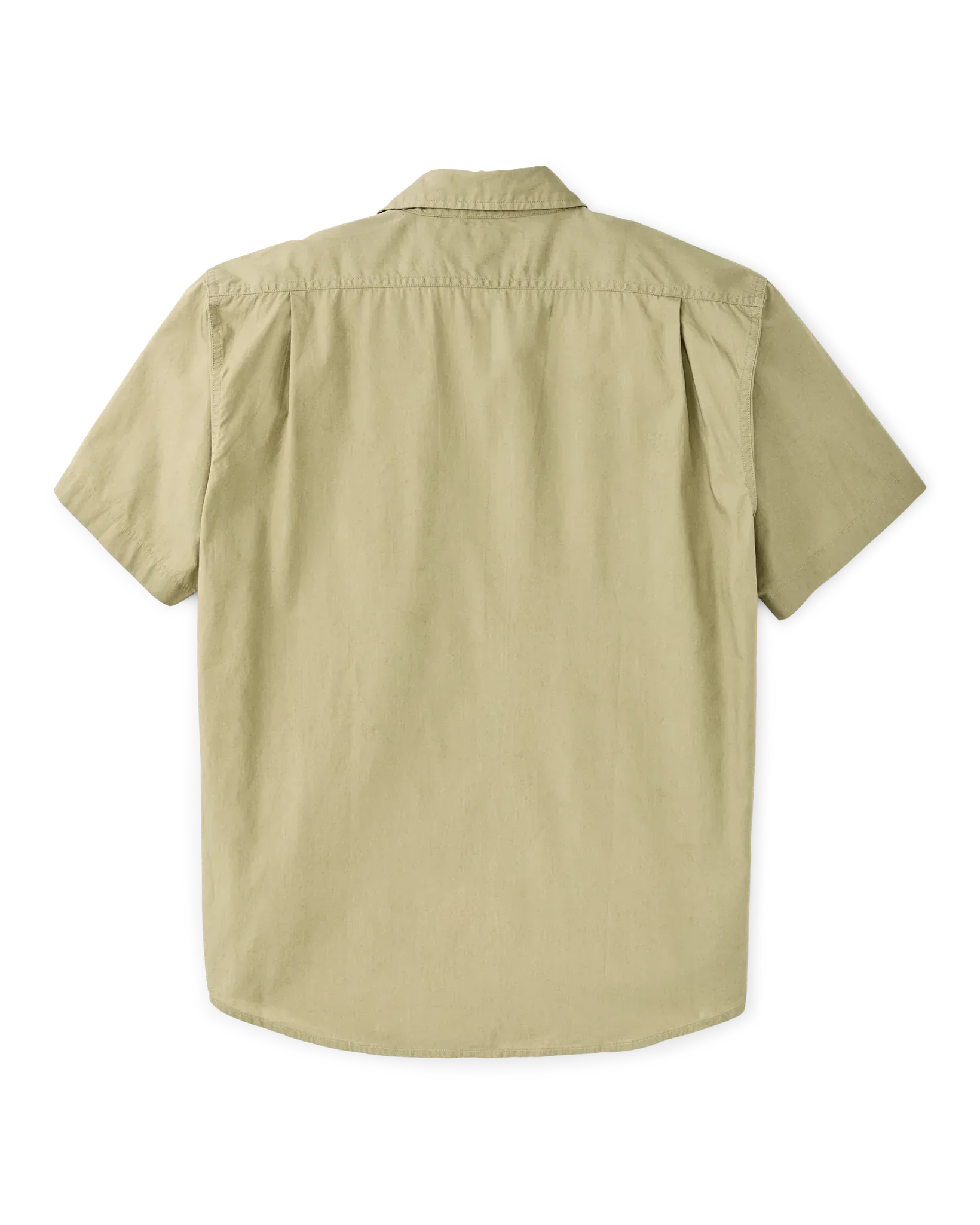 Filson Camp Shirt Washed Short Sleeve Feather Cloth Shirt in Lakebed