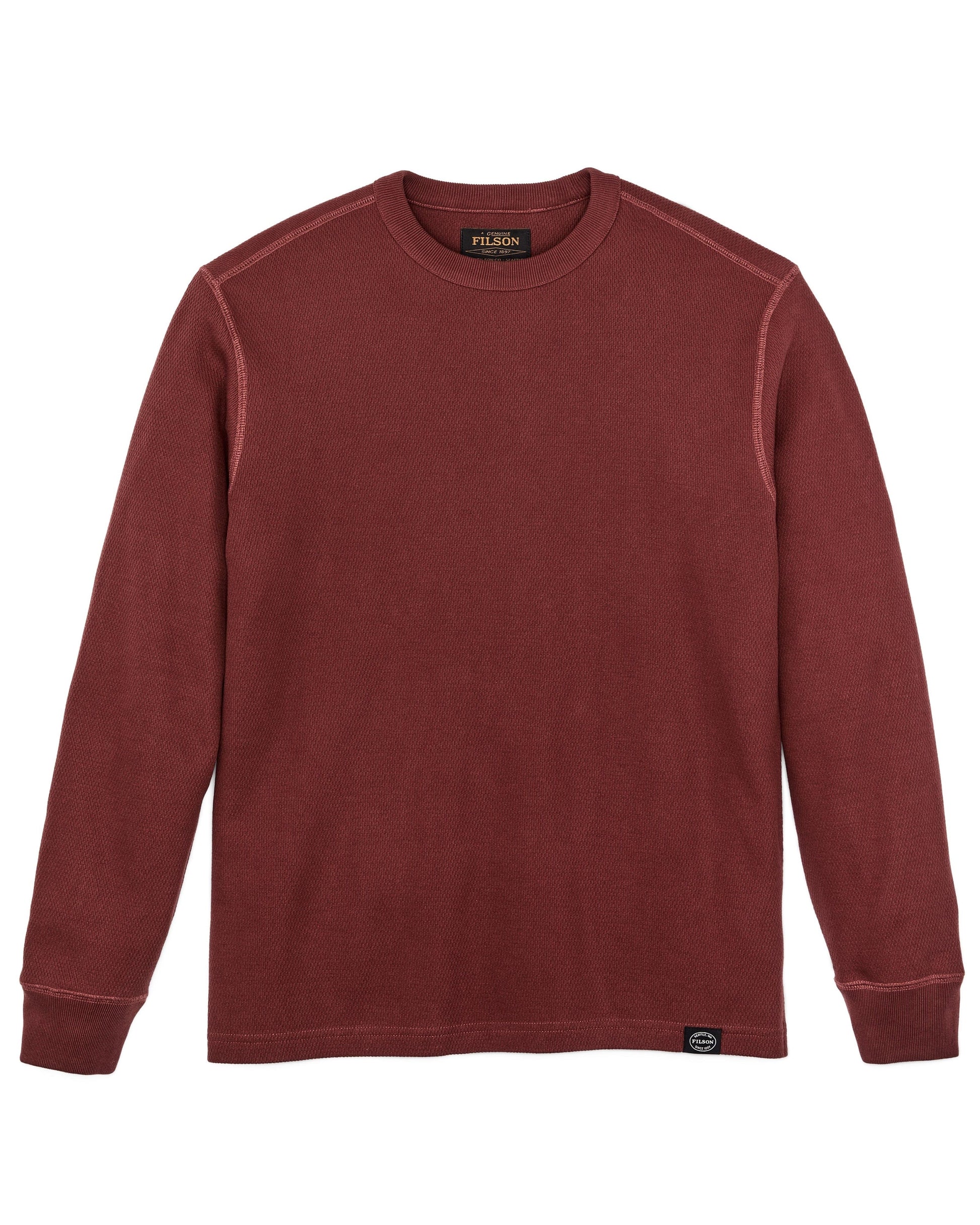 Filson Crew Necks & Hoodies fired brick / M Waffle Knit Thermal Crewneck