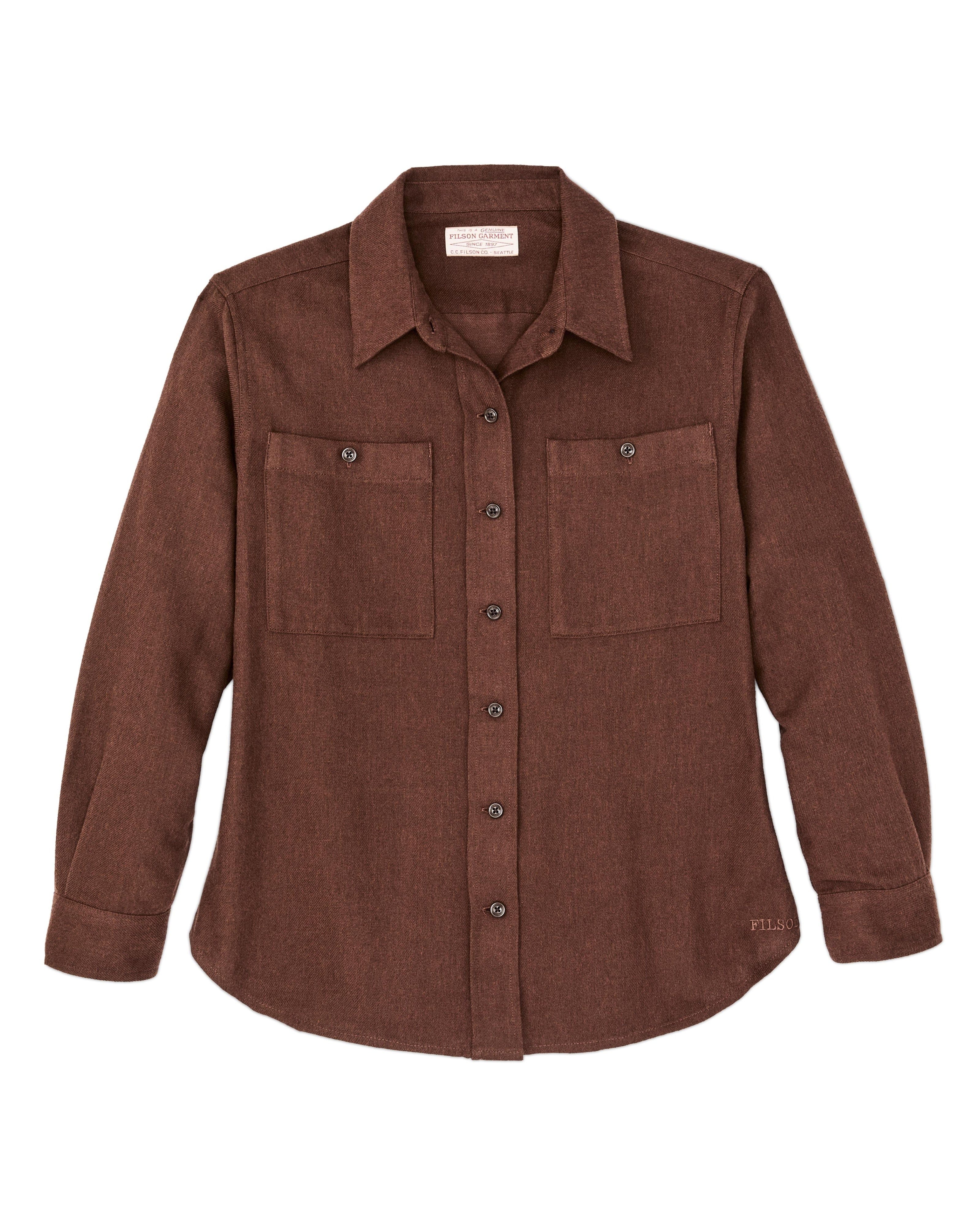 Filson Flannels & Overshirts CHESTNUT HEATHER / XS The Women's Rangeland Flannel Shirt