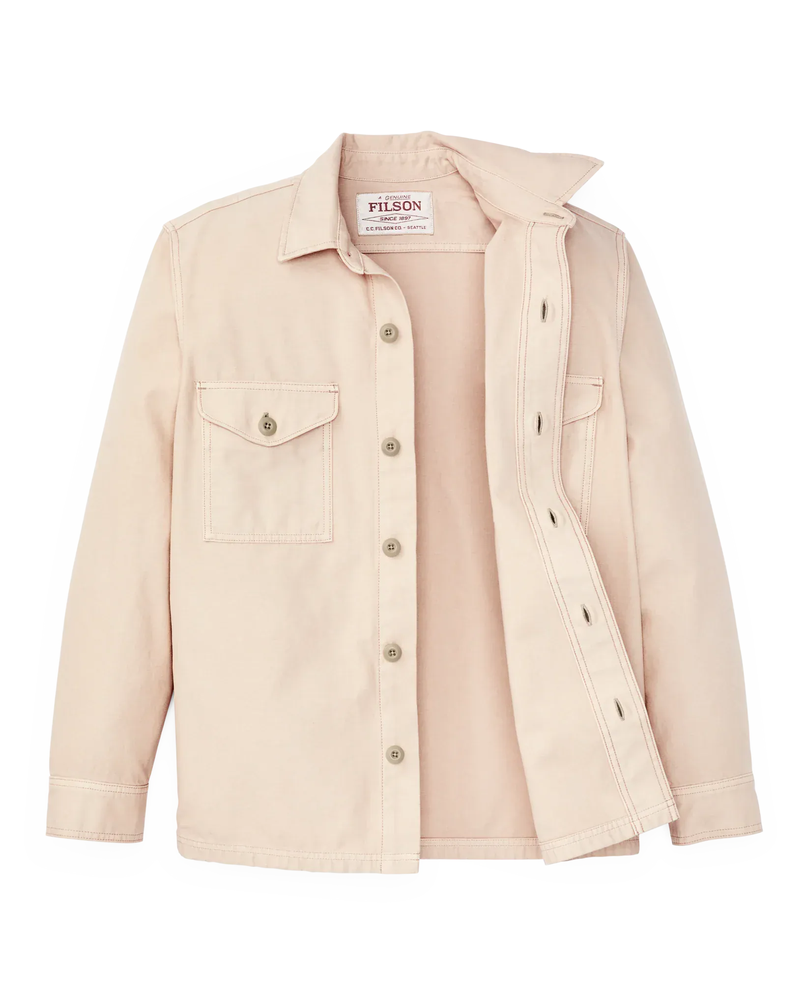 Filson Flannels & Overshirts Field Jac-Shirt in Washed Oatmeal