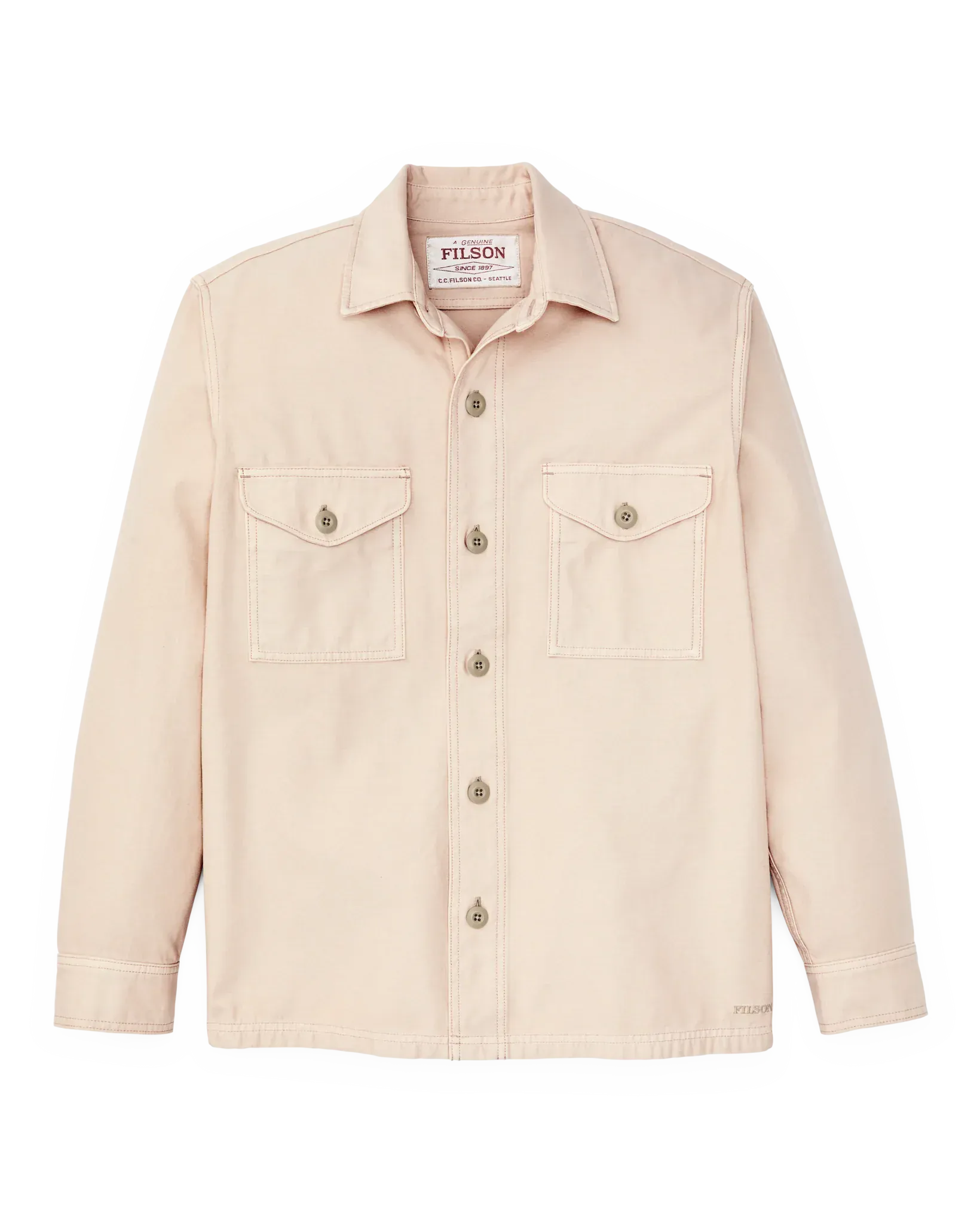 Filson Flannels & Overshirts Field Jac-Shirt in Washed Oatmeal