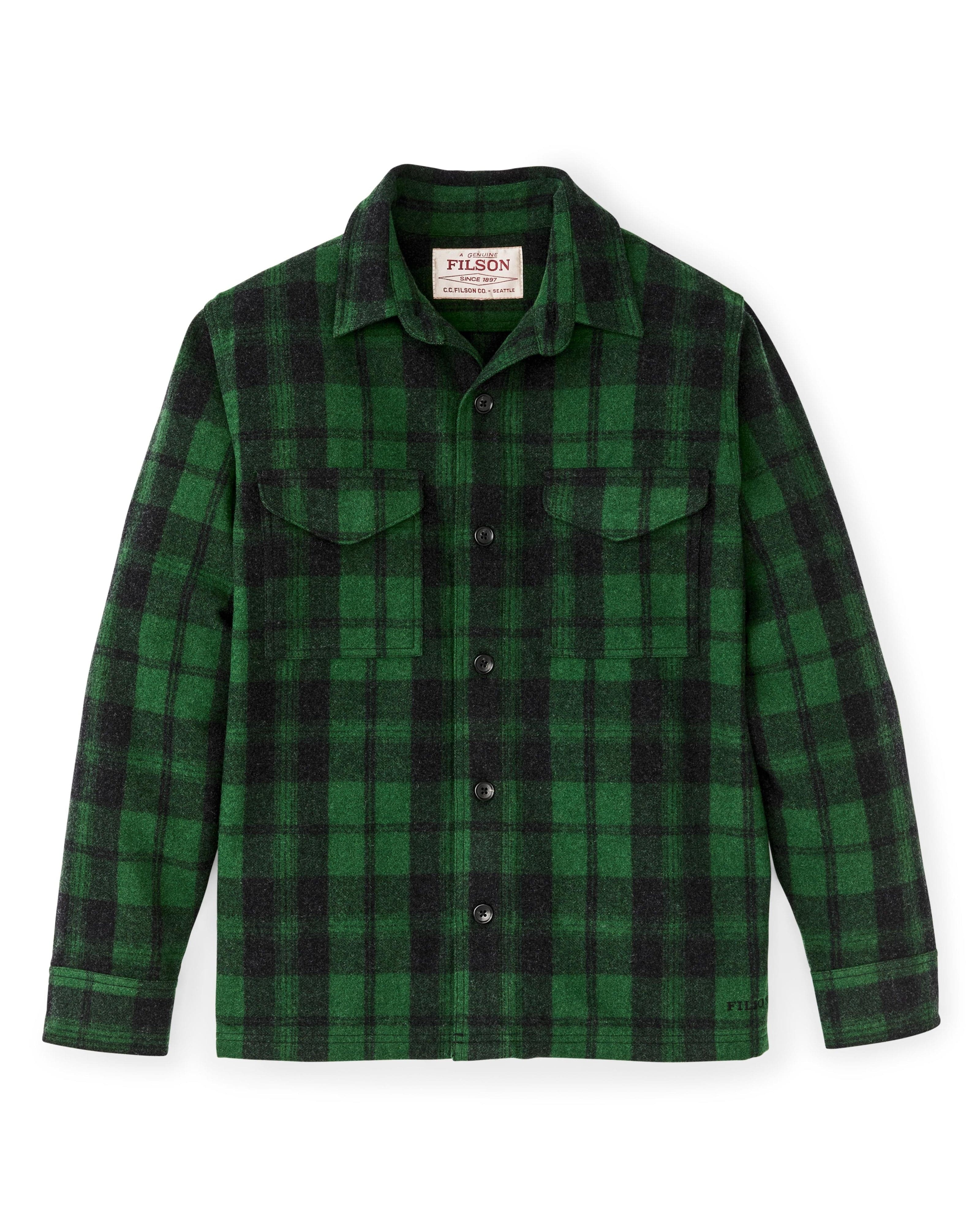 Filson Flannels & Overshirts green / black plaid / M Wool Jac-shirt