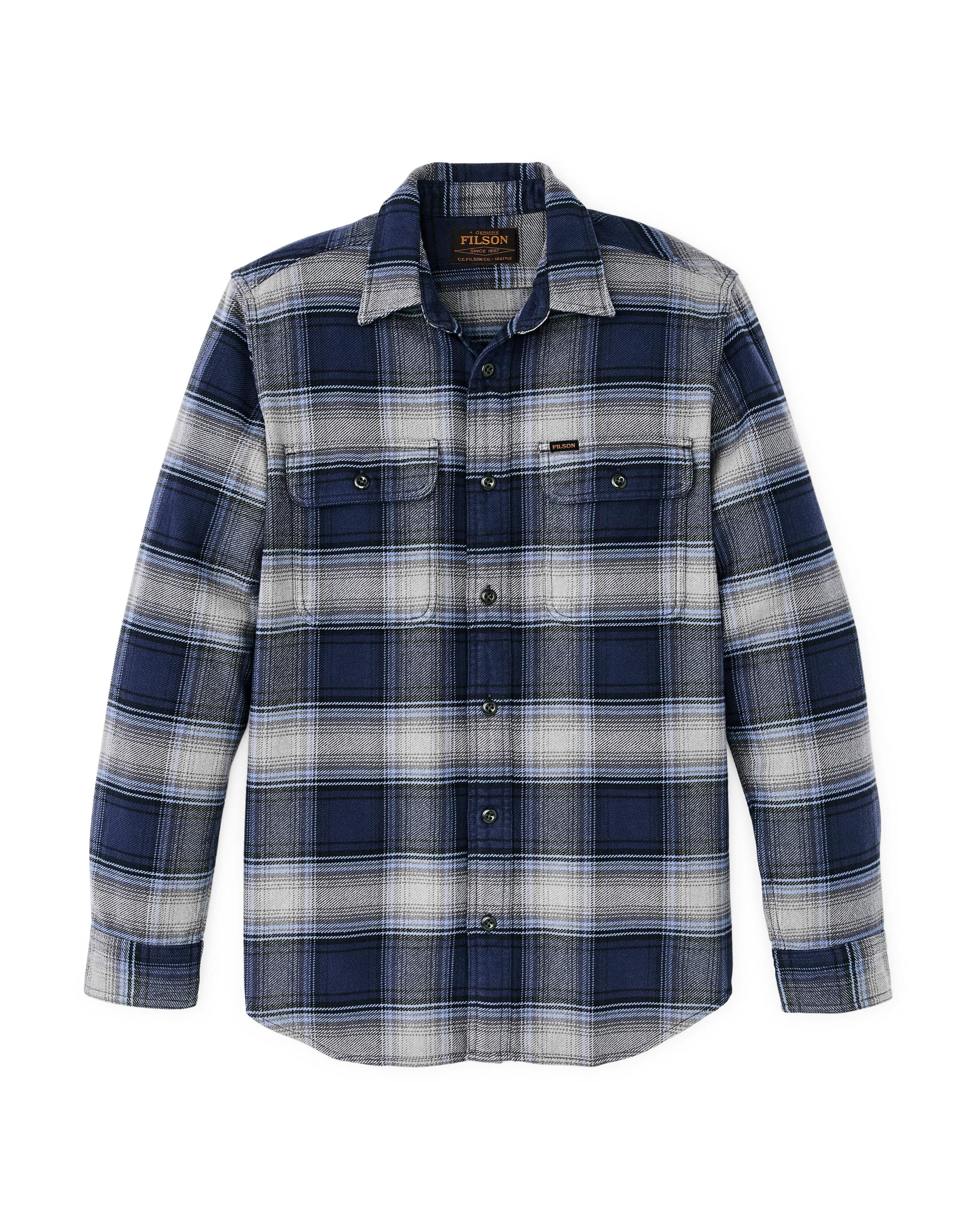 Filson Flannels & Overshirts LIGHT BLUE / NAVY PLAID / M Vintage Flannel Work Shirt