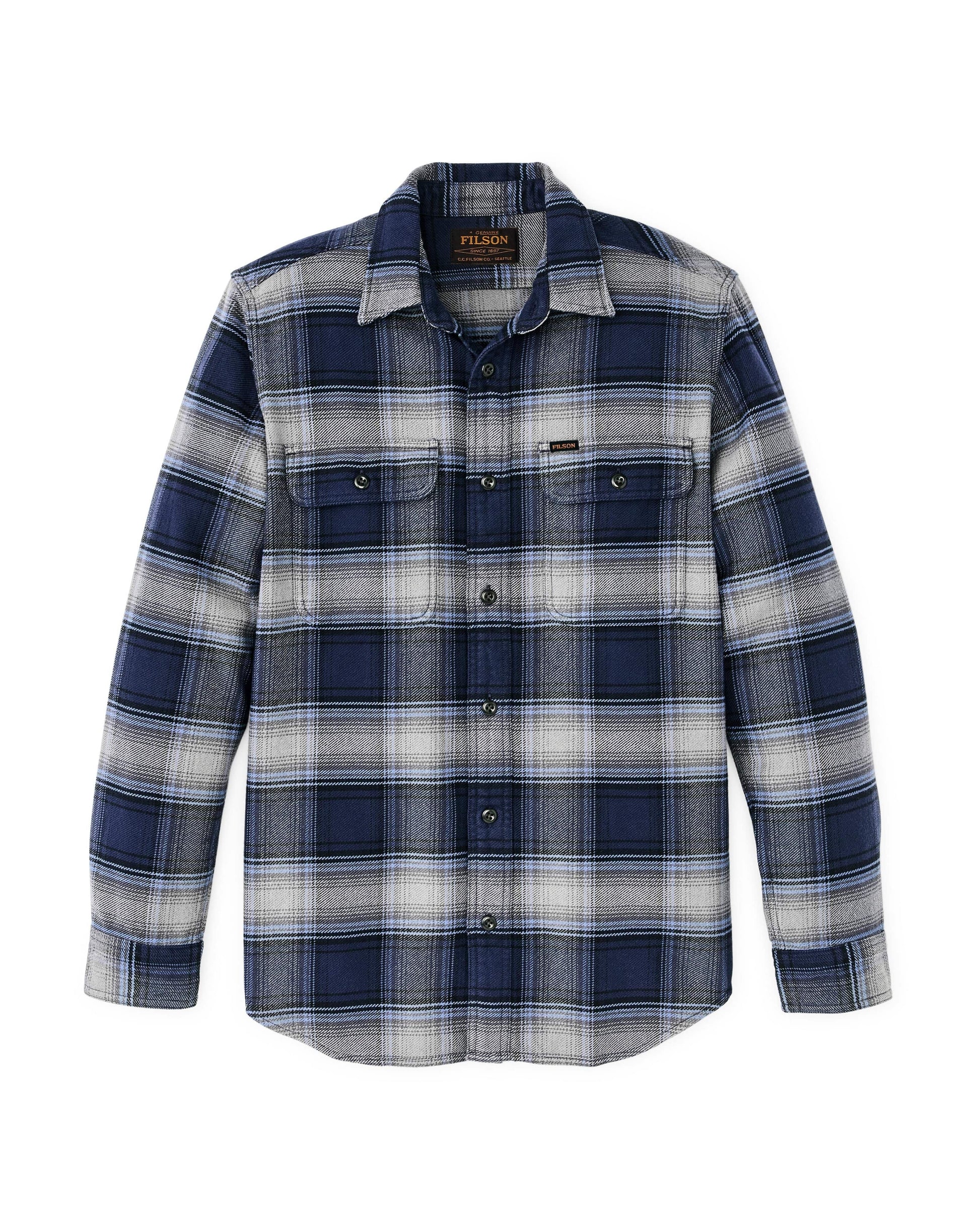 Filson Flannels & Overshirts LIGHT BLUE / NAVY PLAID / M Vintage Flannel Work Shirt