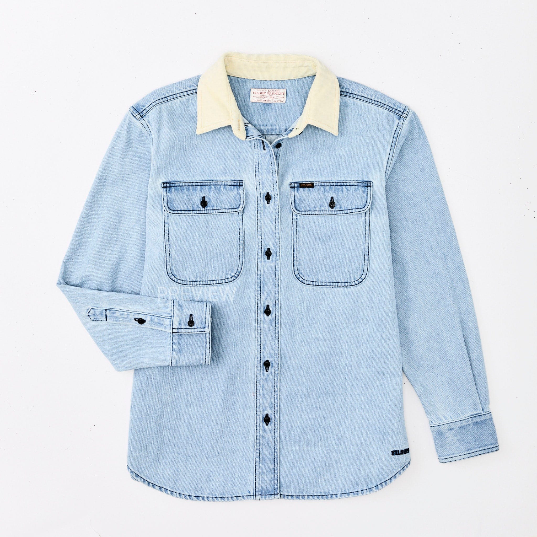 Filson Flannels & Overshirts LIGHT INDIGO / XS Women's Denim Work Shirt