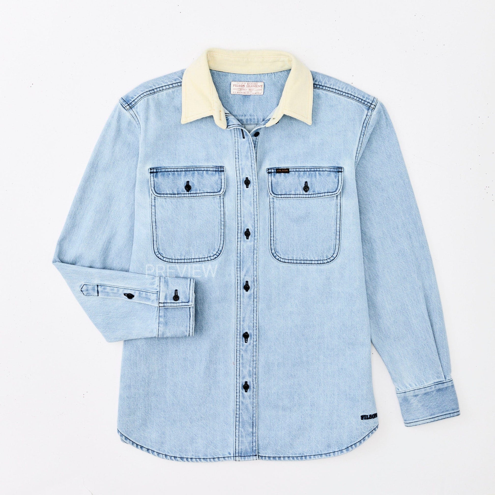 Filson Flannels & Overshirts LIGHT INDIGO / XS Women's Denim Work Shirt