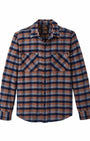 Filson Flannels & Overshirts NAVY / ORANGE / MULTI CHECK / S The Rangeland Flannel Shirt