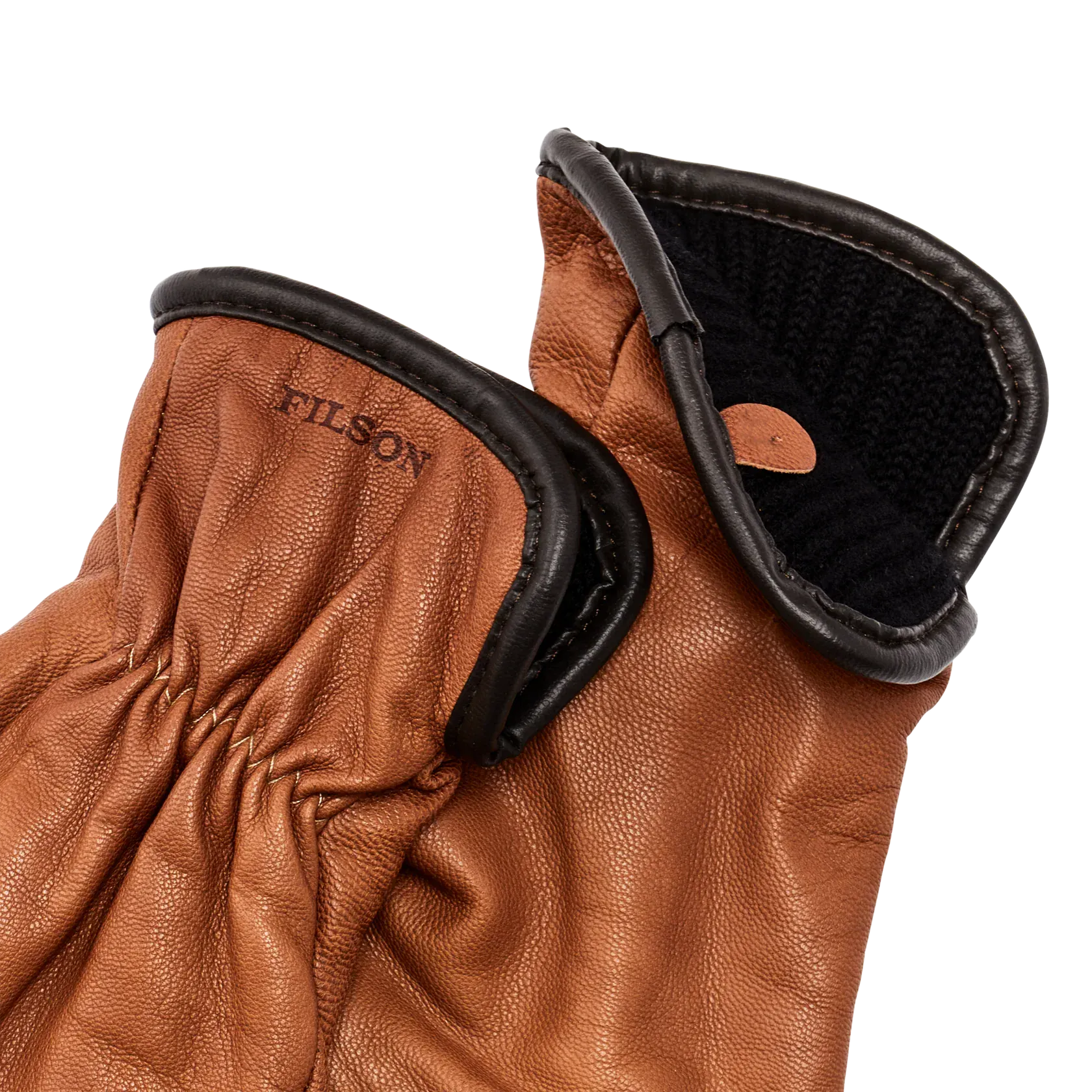 Filson Gloves Original Lined Goatskin Gloves in Saddlebrown