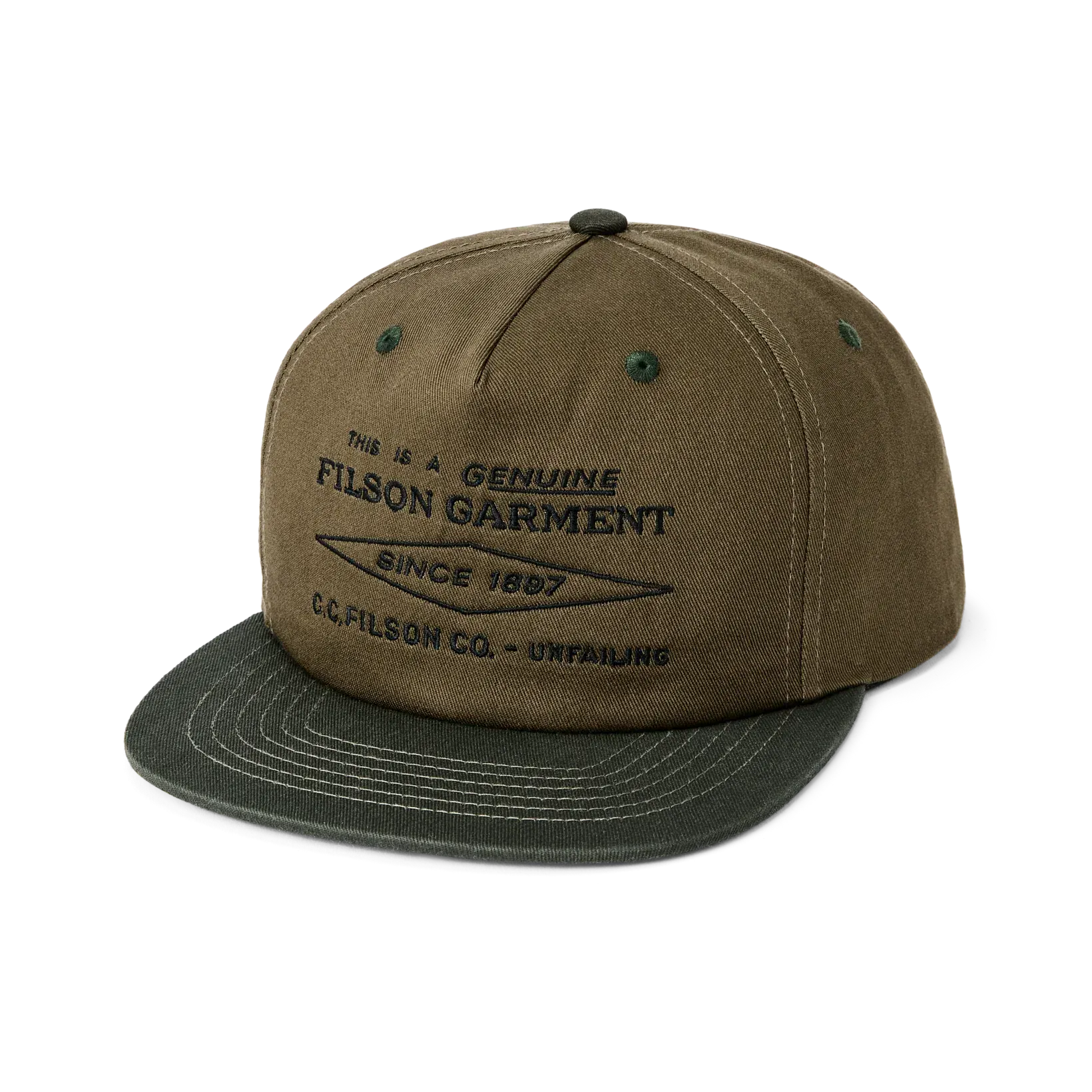 Filson Hats Diamond Trucker Cap in Olive