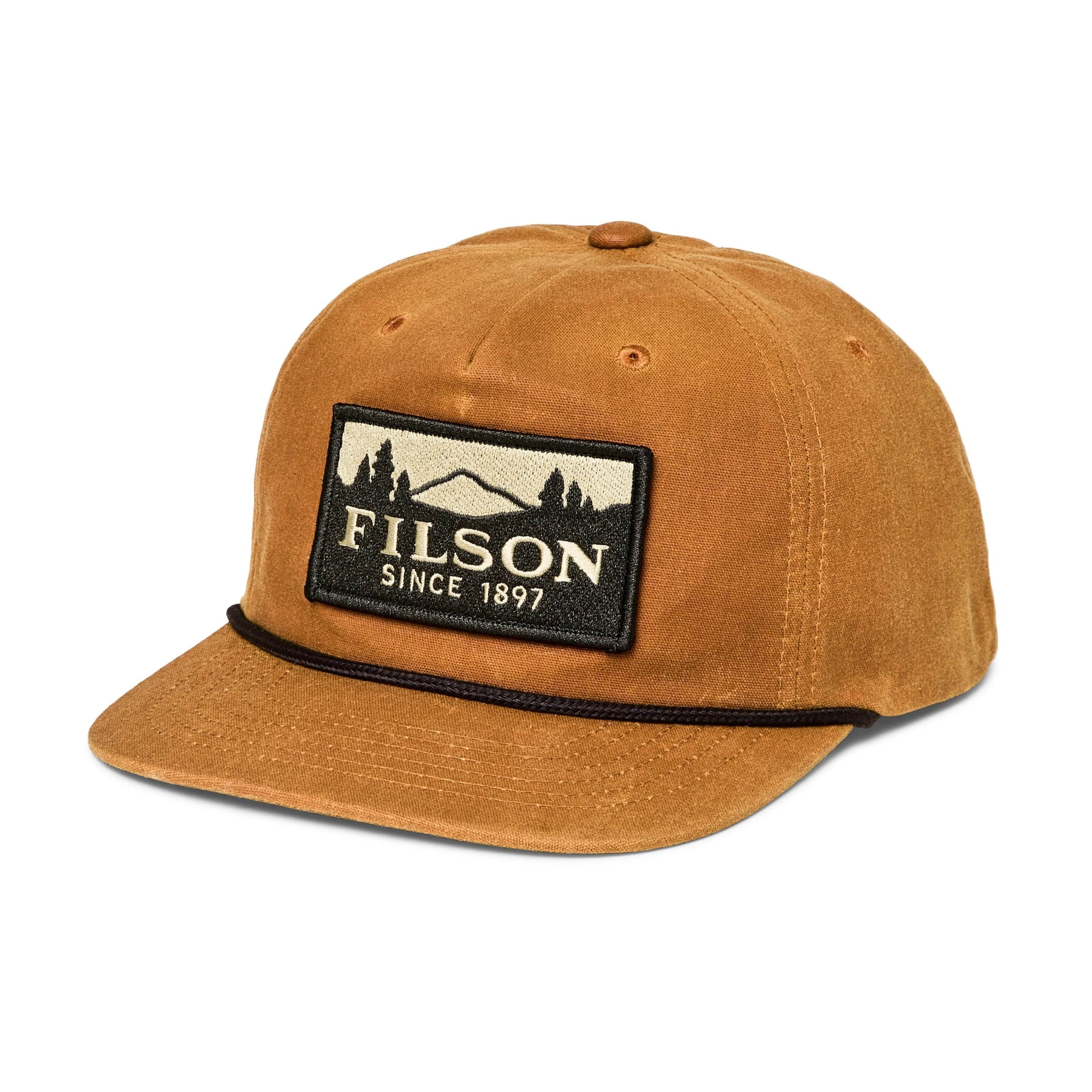 Filson Hats GOLD BROWN / SCENIC Waxed Trucker Cap