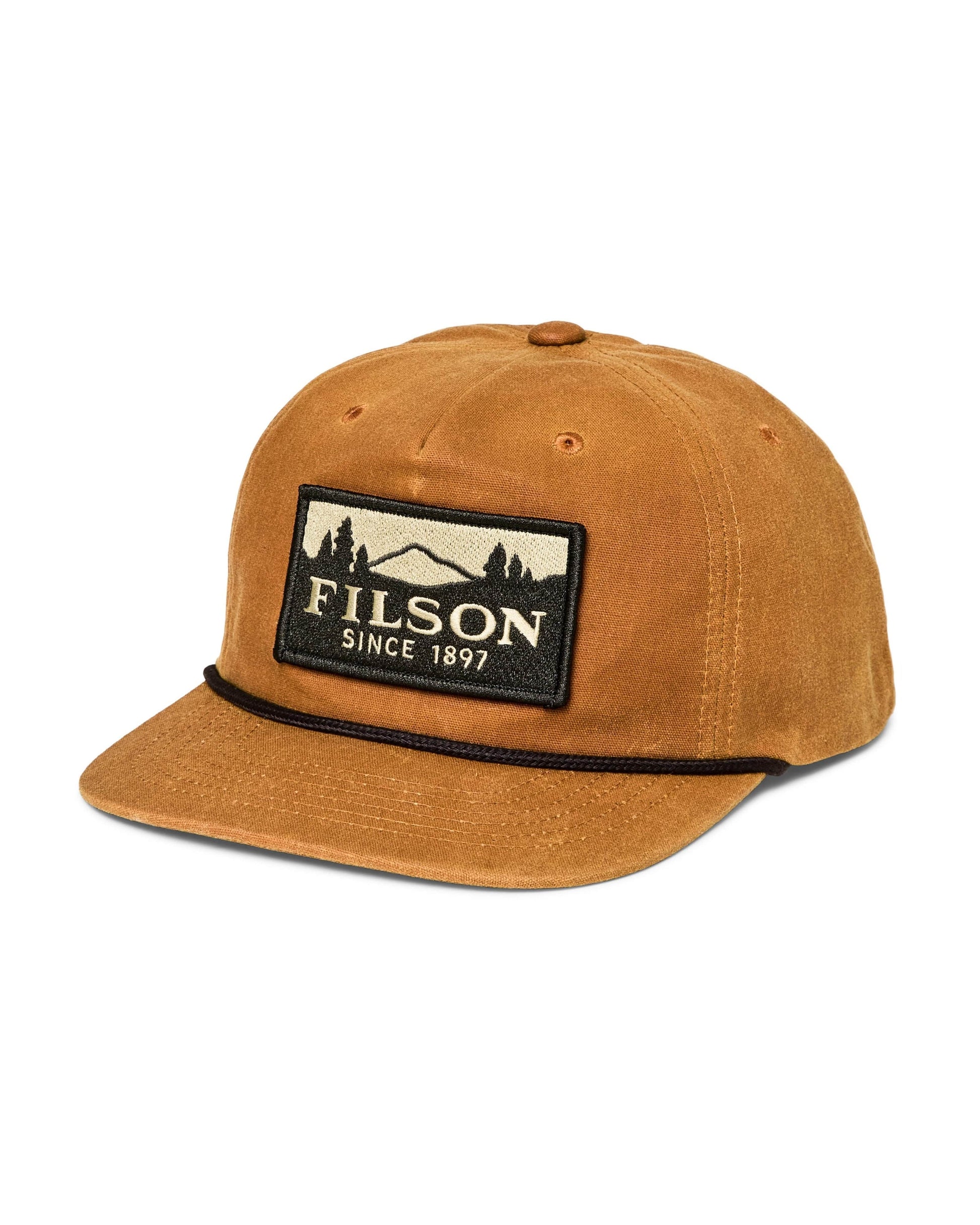 Filson Hats GOLD BROWN / SCENIC Waxed Trucker Cap