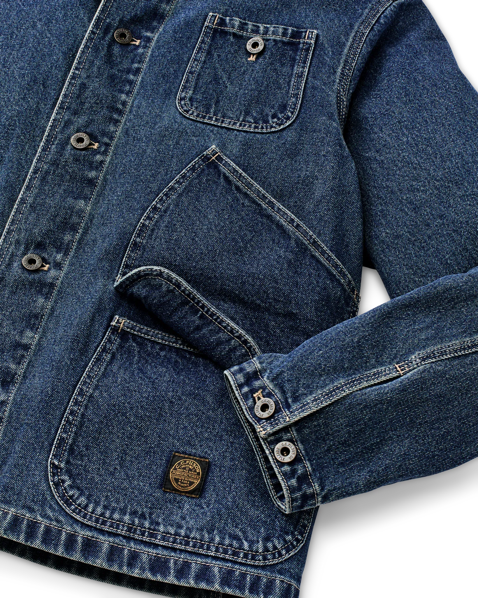 Filson Jackets 11-oz. Denim Outfitter Jacket in Light Indigo